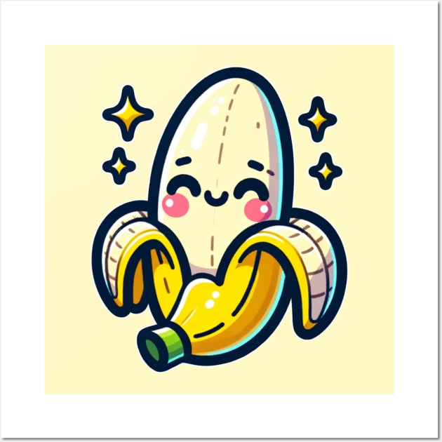 Just a Cute Banana Wall Art by Odetee